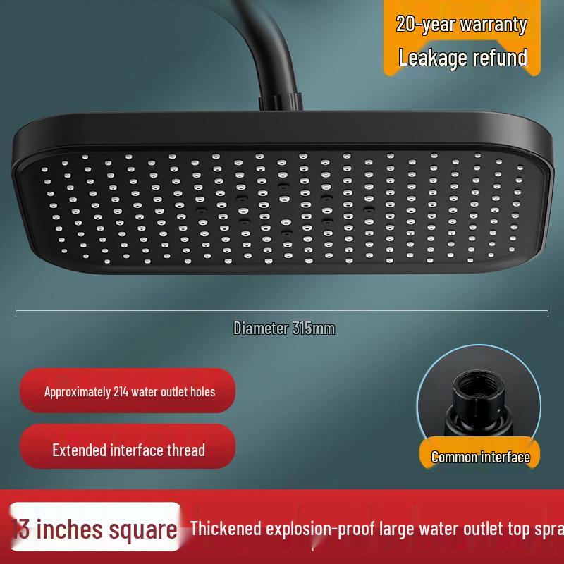 Pressurized Shower Head Booster Set for Hotel & Home Bathing