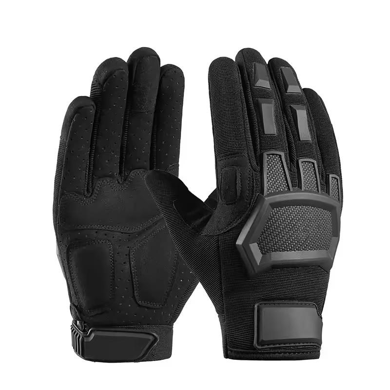 

Outdoor Training Hiking Cycling Gloves for Men s and Women s All Finger Thick Breathable Wear-resistant Touch Screen Gloves L чёрный