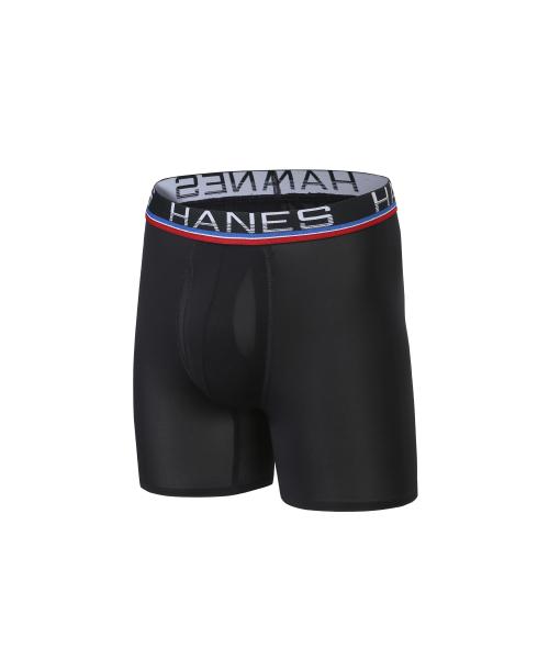 

[Hanes] Боксеры с поддерживающим карманом (X-Temp) Черный X Черный [Отправлено из Кореи] 100% Оригинал M
