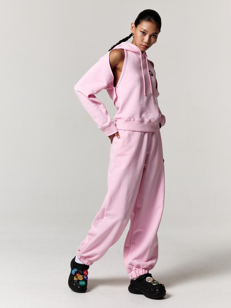 ASIF CALIE Wide Jogger Pants Pink