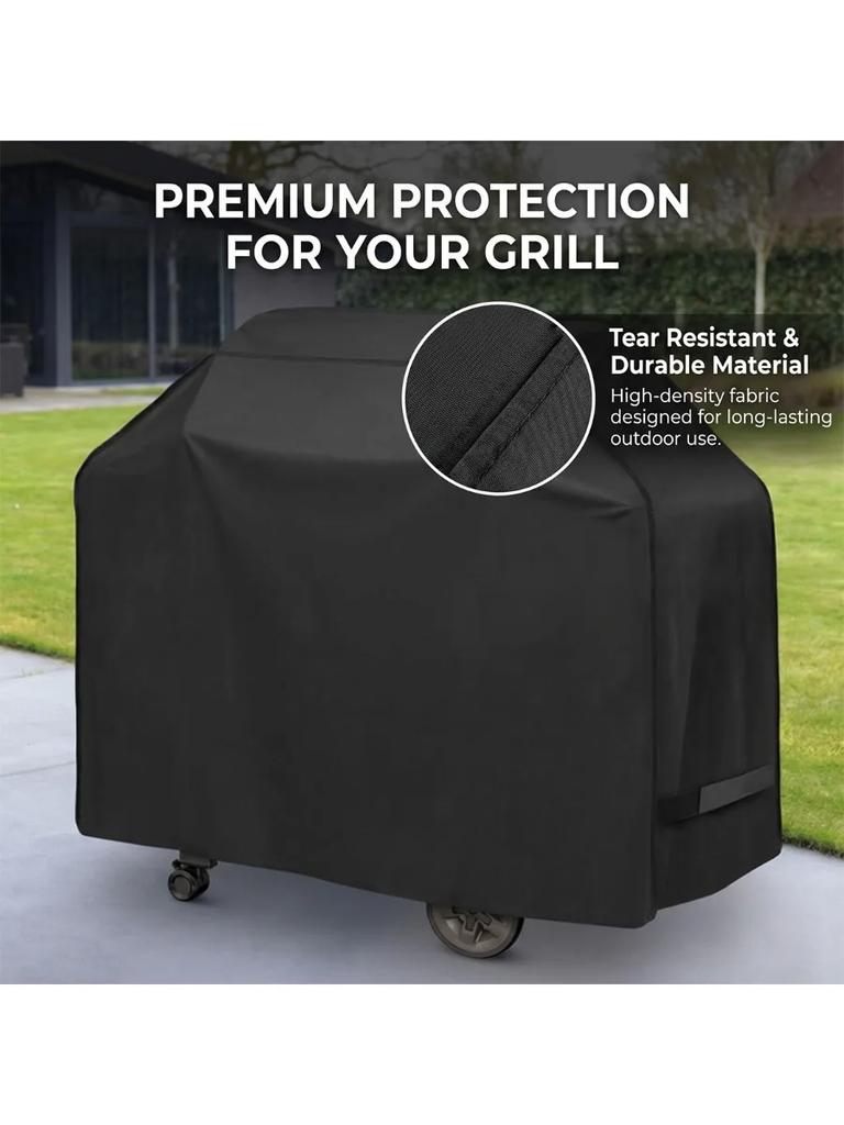 Durable Grill Guard with UV Protection, Velcro Design, Fits Most Grills Including Weber, Char-Broil, Nexgrill
