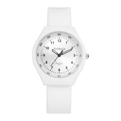 Simple and Cute Silicone Watch for Analog Stylish Quartz Fashion Accessory Perfect for or As a Gift for Her Women Display, Waterproof, Movement,