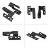 Wiper Blade Adapter, 2 Set of Car Windshield Wiper Arm Adapter, Black Automotive Wiper Adapter with Mounting Screws