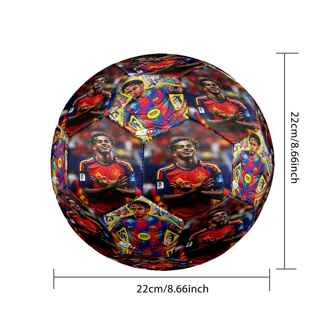 Lamine Yamal's Spain's 19th Century Legacy Size 5 Football Machine Sewn Indoor/Outdoor Universal Football for Football Accessories