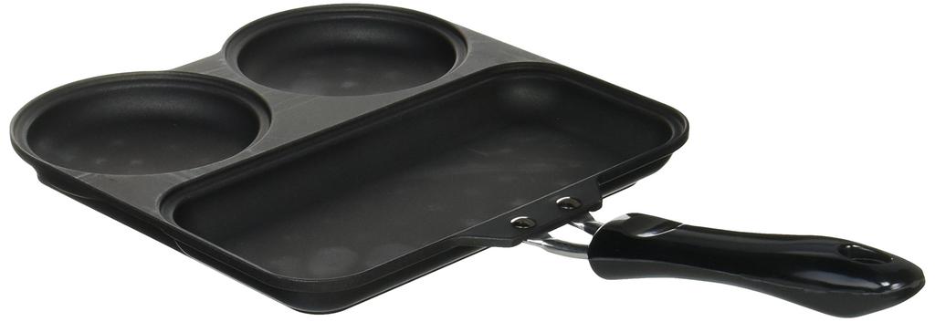Sugiyama Metal Triple Pan KS-2759 Black 210 x 393 x 52mm