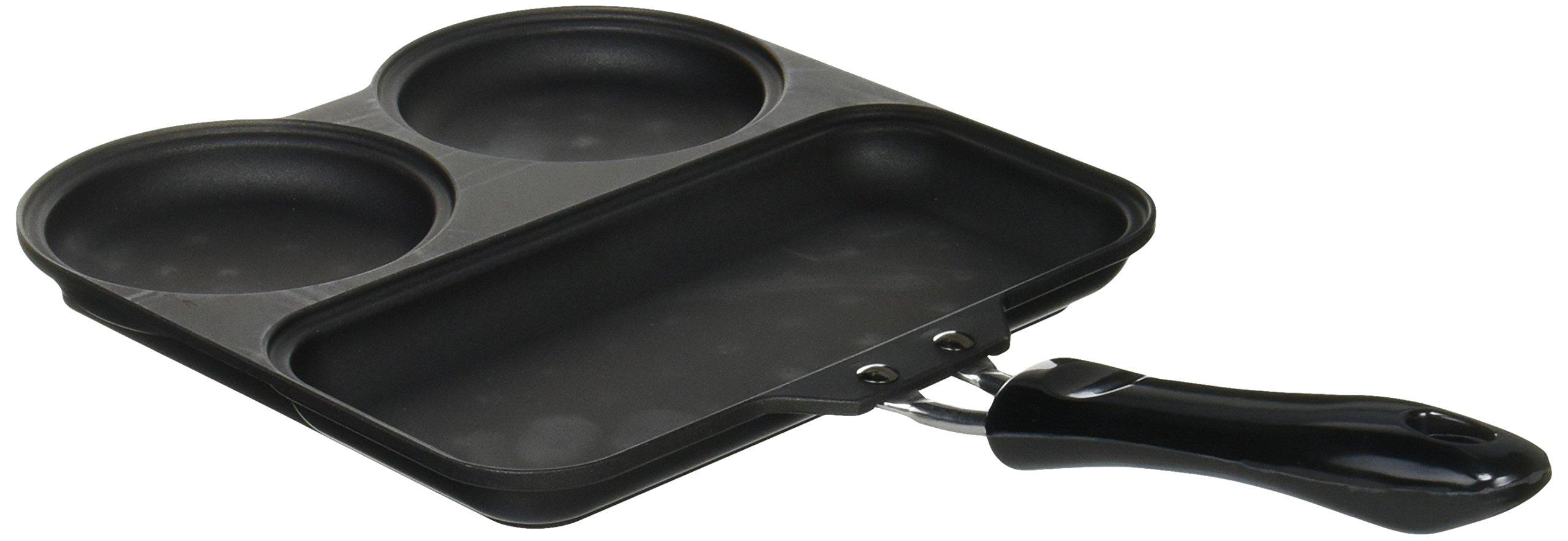 

Sugiyama Metal Triple Pan KS-2759 Black 210 x 393 x 52mm