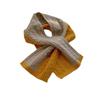 Interspersed Knitted Winter Two Color Small Scarf for Women with Lightweight Woolen Twist Scarf Short Cross Student Scarf