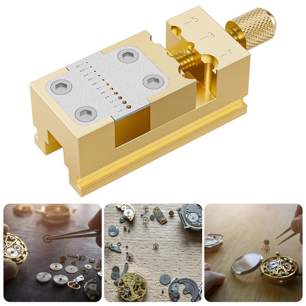 Precise Watch Benches Vices Antislip Stable Collet Tightening Tool Copper Thread Adjustment Watch Head Holder Repair