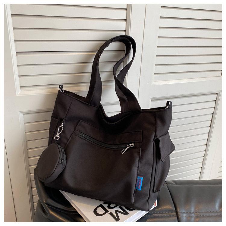 

Women s Fashionable Large-Capacity Versatile Tote and Crossbody Handbag чёрный