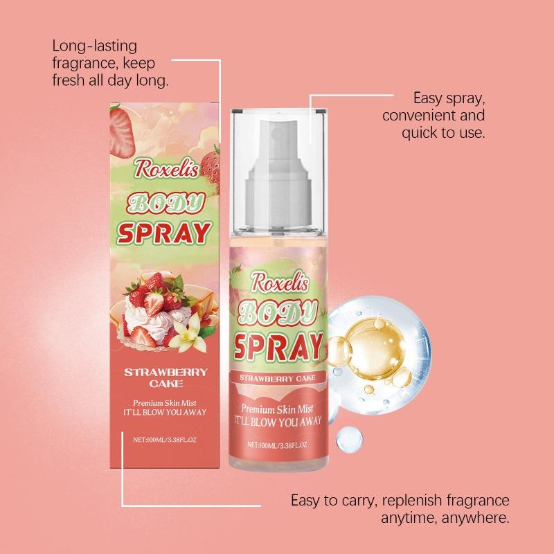 Body Fragrance Spray Long-lasting Fresh Fragrance with Soft Tone Stay Fragrance Multi-layered Light Elegant Perfume Spray