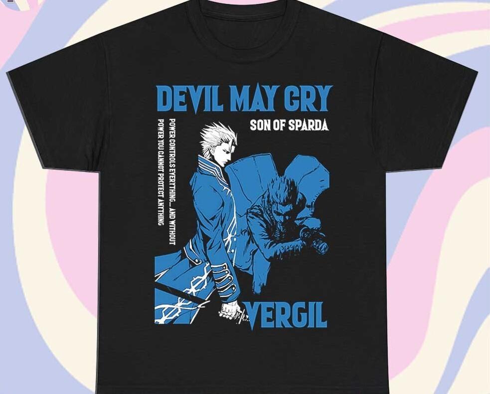 Devil May Cry Virgil Unisex Herren Baumwoll-T-Shirt Alle Größen