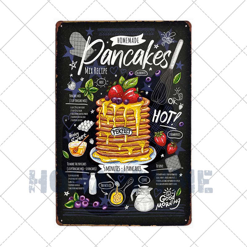 Hamburgers Metal Sign Plaque HamToast Hog Dag Food Cafe Bar Pub Restaurante Kitchen Decoration Art Craft Poster Tin Plate20x30cm