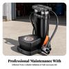 Compact Bike Foot Pump | Wide Non-Slip Pedal, Double Cylinder Pump,