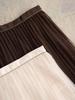 High-Quality Rhinestone Beaded Chain Mesh A-Line Pleated Skirt for Women