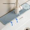 Podkładka pod kran kuchenny, Wielofunkcyjna silikonowa podkładka do przechowywania przy zlewie, zapobiegająca rozpryskiwaniu, Podkładka drenażowa antypoślizgowa
