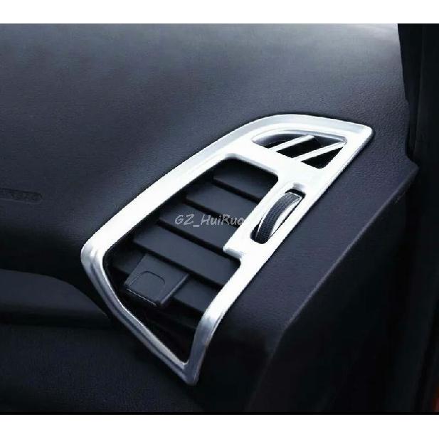 Stil de automobile, cromat, pentru bordul frontal al mașinii, borduri pentru acoperirea aerului AC, 2 buc pentru Ford Escape Kuga
