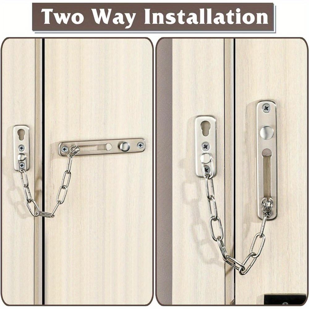 1 st Dörrkedjelås Dörrvakt med Fjäder Stöldskydd Presslås Nyckellöst Dörrlås Lägg till Extra Säkerhet med Fjäder Stöldskydd Presslås Dörr