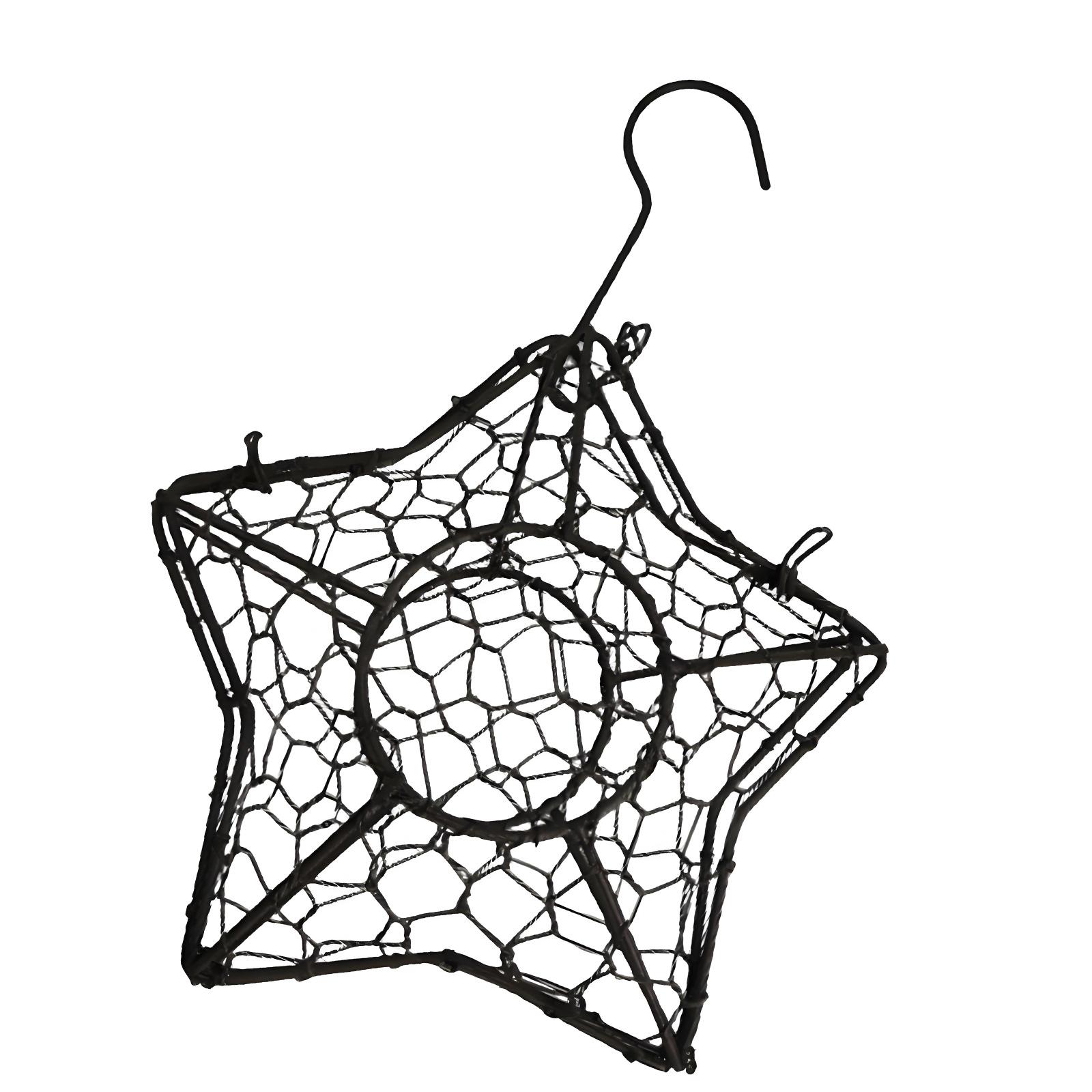 

Artistic Star Shape Bird Nest Hanging Decoration Rusts Resistant Plant Container For Garden Balcony And Courtyard 1