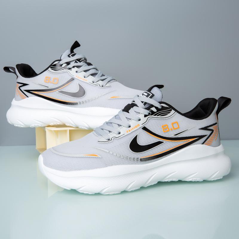 

Sneakers Four Seasons Fish Silk Mesh Running Shoes Young and Young Thick-soled Comfortable Lightweight Breathable Shoes 39