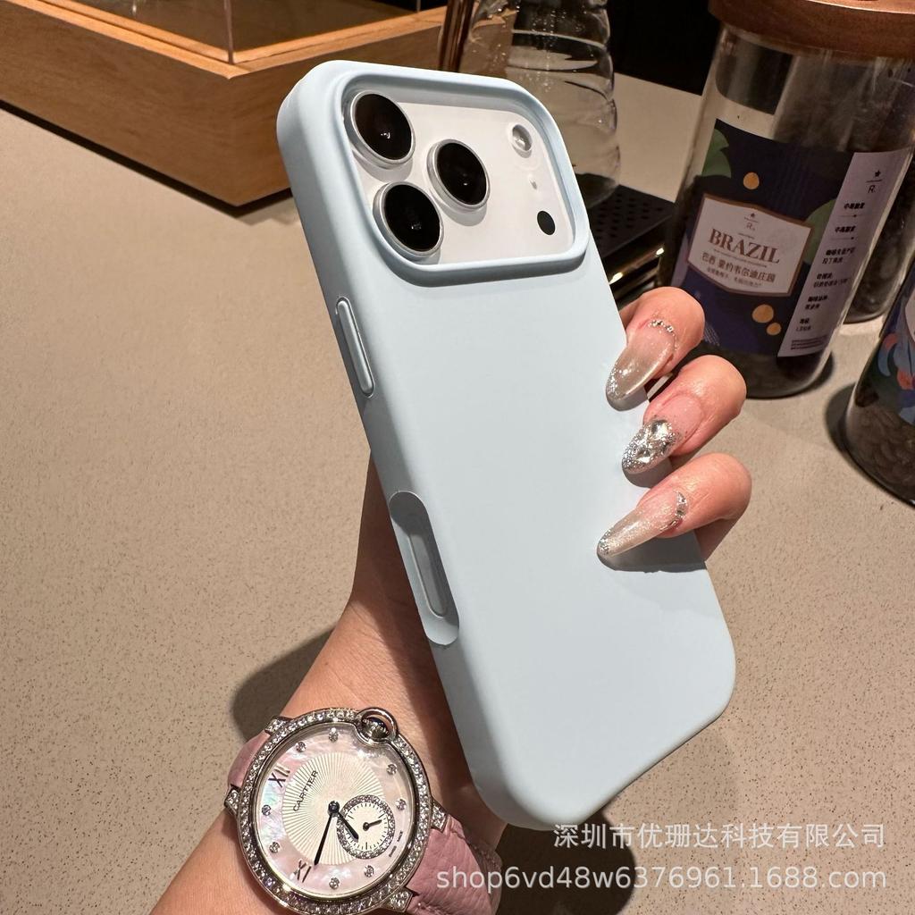 Official iPhone11Promax Solid State Silicone Magnetic Mobile Phone Case Apple 11 Skin-friendly Feel Protective Case