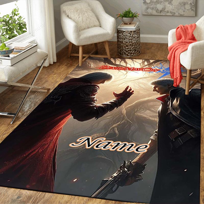 Custom 1Pc Devil May Cry Theme Rug Office Carpet Indoor Outdoor Entrance Doormat Nonslip Soft And Comfortable Living Room D291536