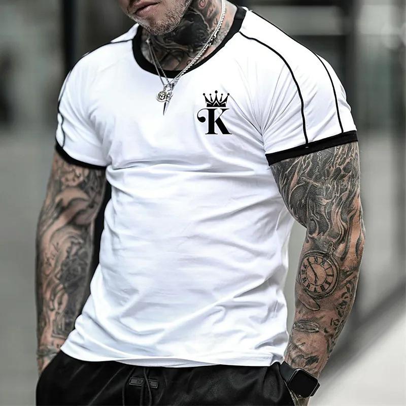 Men O Neck Letters Print T Shirt Casual O Neck 3d Tees Breathable Polyester Sportwear T-shirts