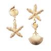 Boho Conch for Shell Earring Seashell Eardrop Women Pendant Dangle Earrings Hypoallergenic Jewelry for Women and Girls
