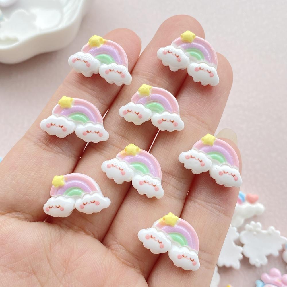 20Pcs New Resin Mini Cartoon Unicorn Series Flat Back Cabochons Scrapbooking DIY Jewelry Craft Decoration Accessories