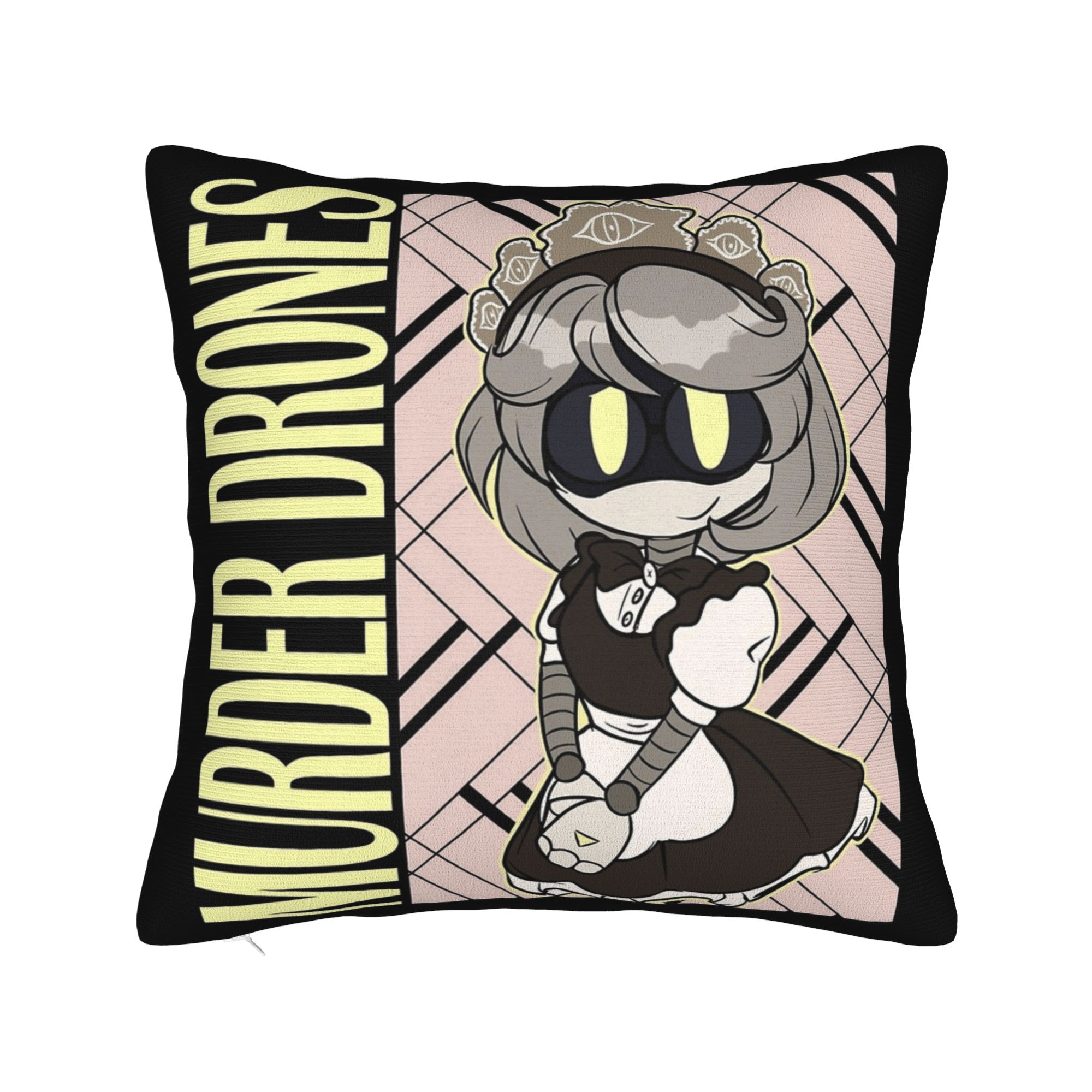 Murder Drones Pillowcase Printed Polyester Cushion Cover Decorations  Throw Pillow Case Cover Bedroom Square 30x30cm 12x12in