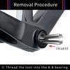 1 Piece Durable Bicycle Headset Crank Bottom Bracket Removal Tool Press-in Hollow Axle for Bike Repair Tools Accessories