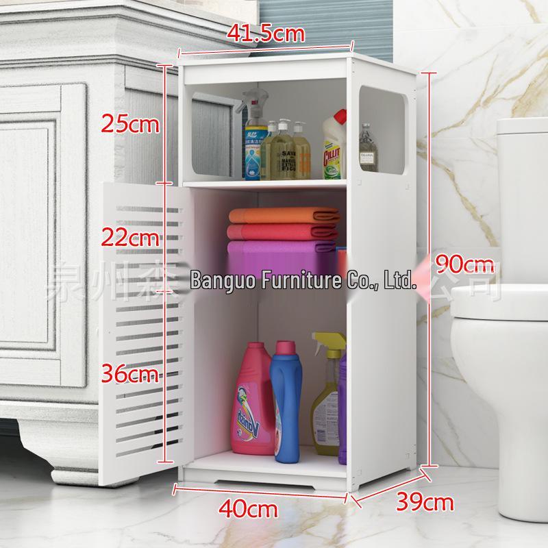 Multi-layer Narrow Storage Cabinet for Bathroom, Washbasin, Toilet, Balcony, and Laundry
