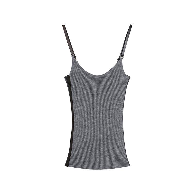 JNBY 2025 Autumn Slim Fit Round Neck Wool Sweater Camisole