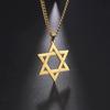 Skyrim Cutout Davidstern Hexagram Choker Halskette für Männer Frauen Gold Farbe Edelstahl Kette Halsketten Je Schmuck