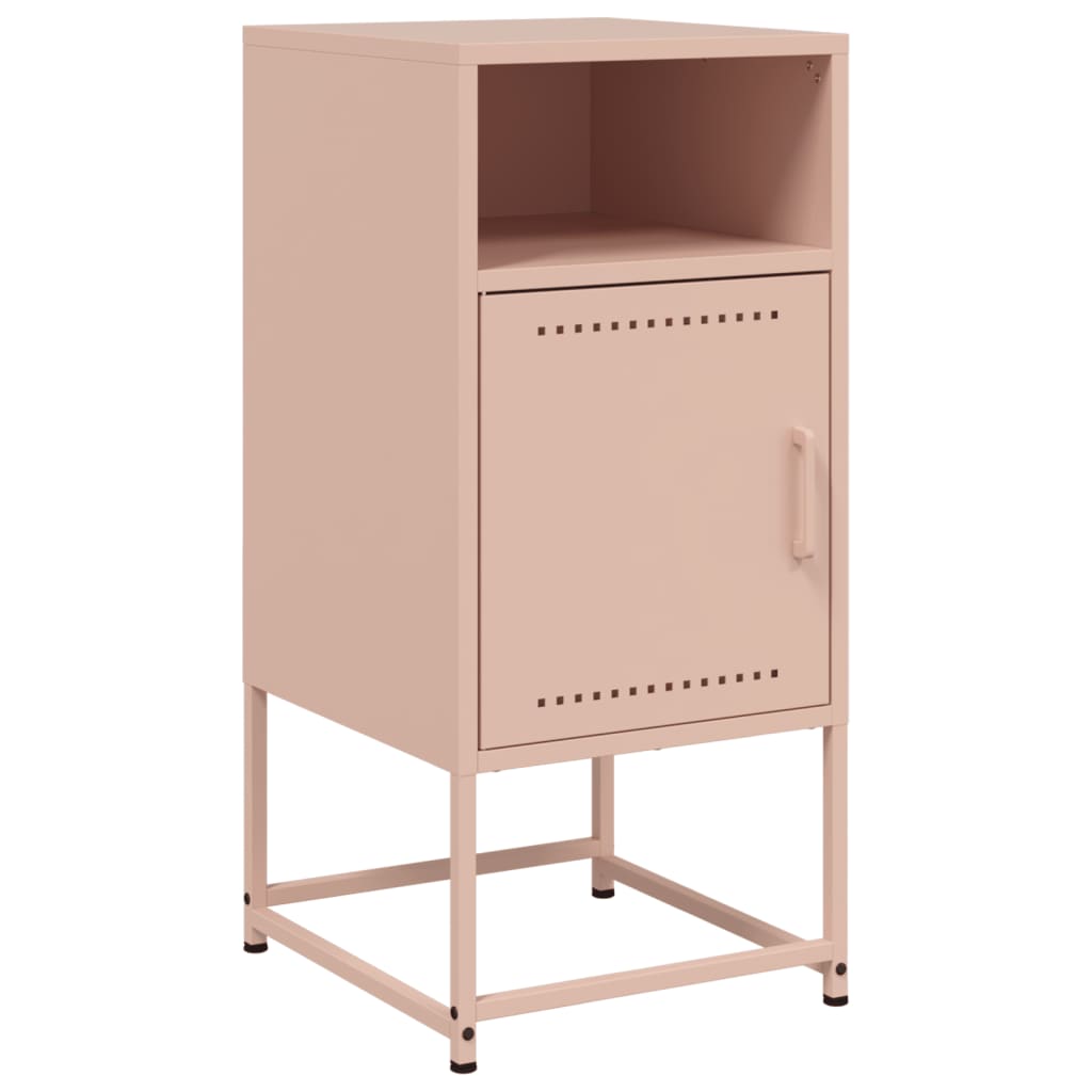 Nightstand Pink 36 x 39 x 78 cm Steel
