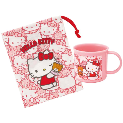 Skater Antibacterial Cup Hello Kitty Ushiro Shiro Sanrio 200ml Dishwasher Safe Made in Japan KE4AAG-A