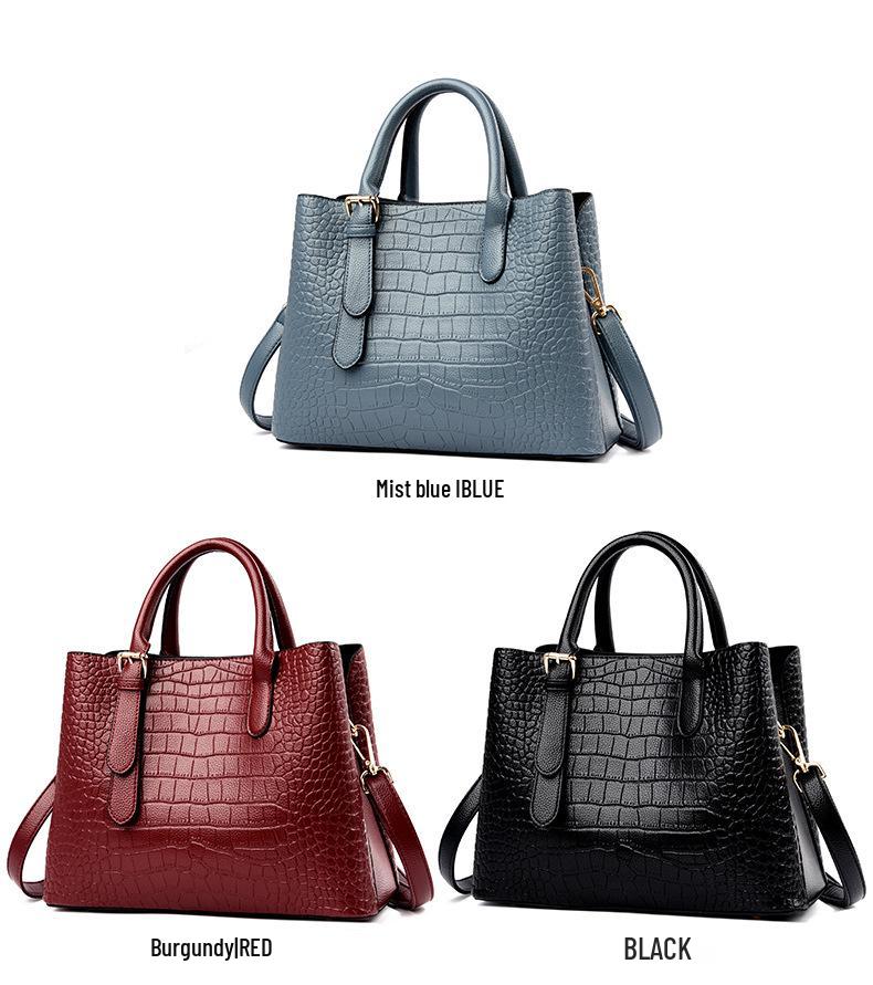 Crocodile Pattern Women's Handbag - 2025 New Large Capacity Tote for Commute & More