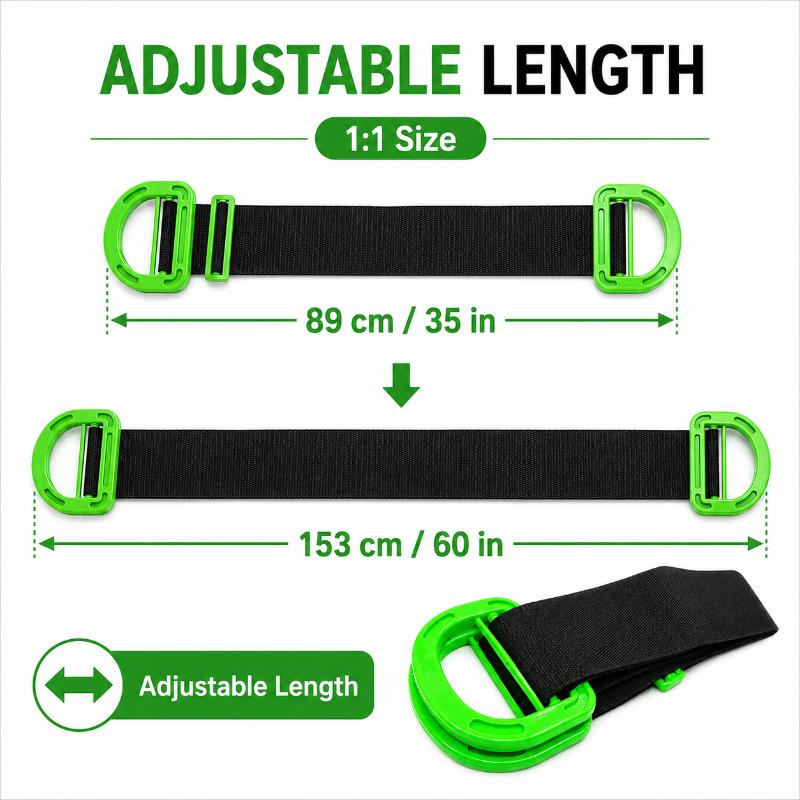 Furniture Carrying Strap Adjustable Length Moving Belt Heavy Box Lifter for Home Office Relocation Max Load 100 KG