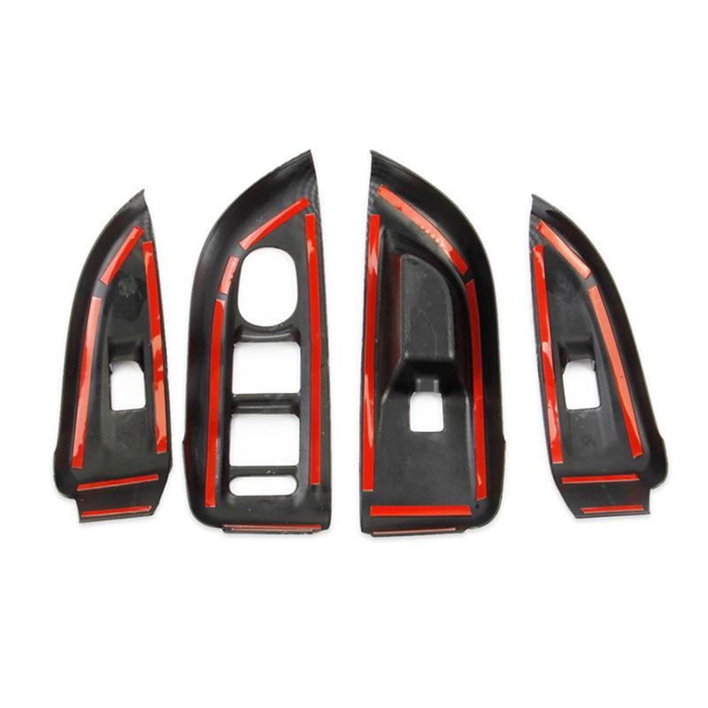 For Dodge Hornet  2024 Car Window Lifting Switch Panel Cover Trim Interior Accessories ABS Carbon Fiber