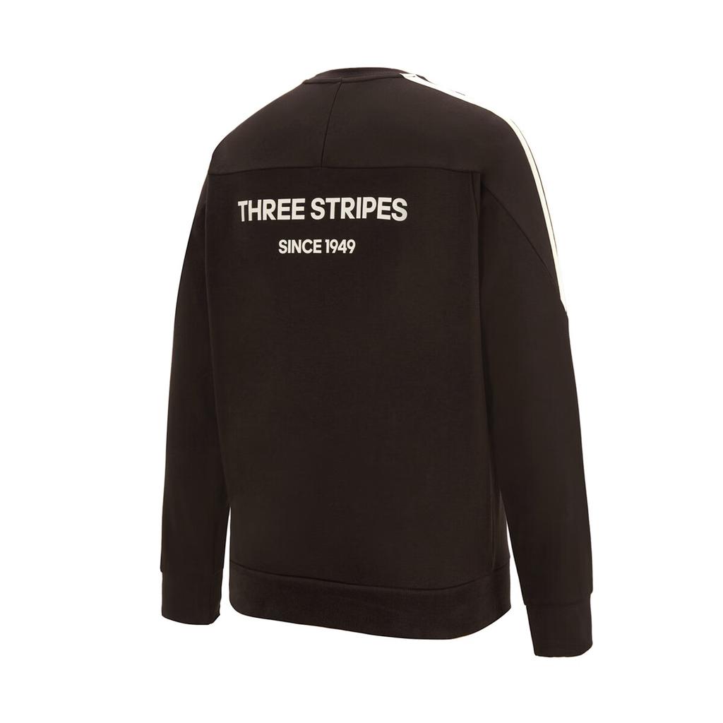 Adidas Letter Three Stripes Crew Neck Pullover Long Sleeve Sweatshirt Unisex Sweatshirt KC0295