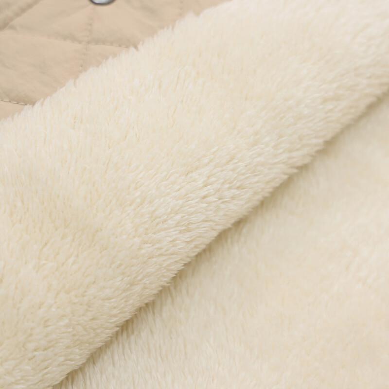 Women's Plus Velvet Thickened Fluffy Lapel Winter Cotton Jacket