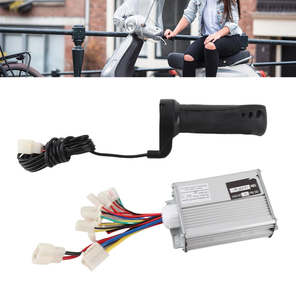 36V 1000W Controller with Ordinary Long Wire Throttle Grip Kit Electric Bicycle Accessory
