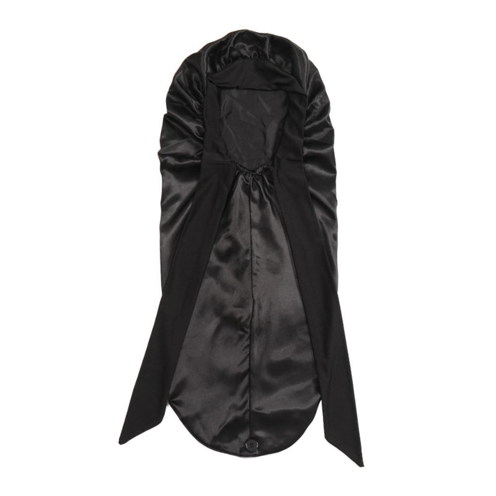 Satin Lined Long Bonnet Hair Protection Sleeping Cap Extra Long Braid Bonnet  Women 1