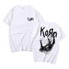 Awesome Singer Rock Band Korn Graphic T-shirt Harajuku Streetwear Men's Novelty Cotton Tshirt Men Short Sleeve Man Casual Tees