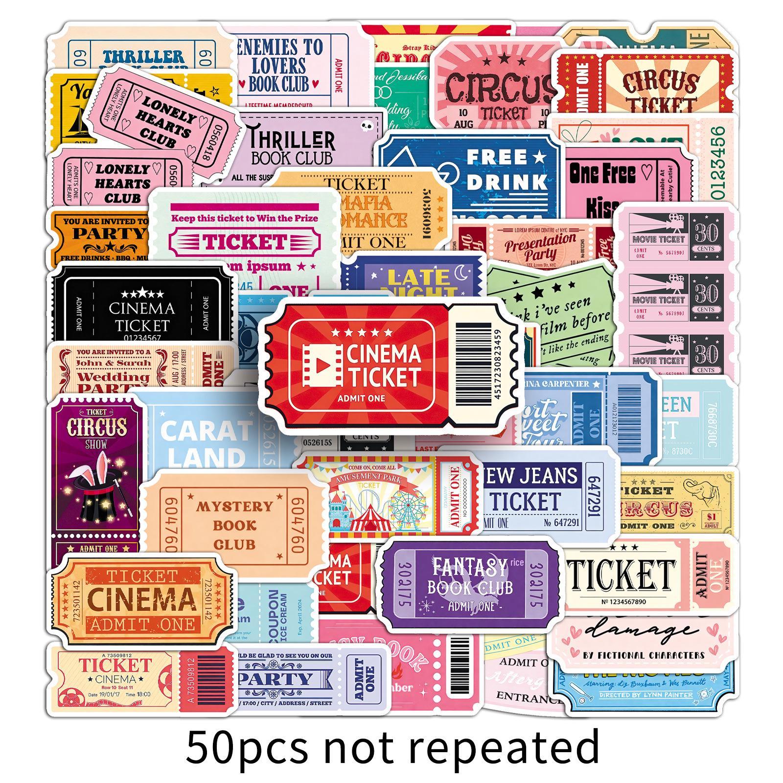 50 Cartoon Graffiti Fun Stickers for Suitcases, Cameras, and Tablets