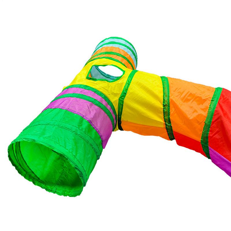 Cat Tubes And Tunnels T Shape Cat Track Toy Cat Play Tunnel Pet Cat Toy Portable Animal Tunnel Indoor Cat Toys Interactive Cat