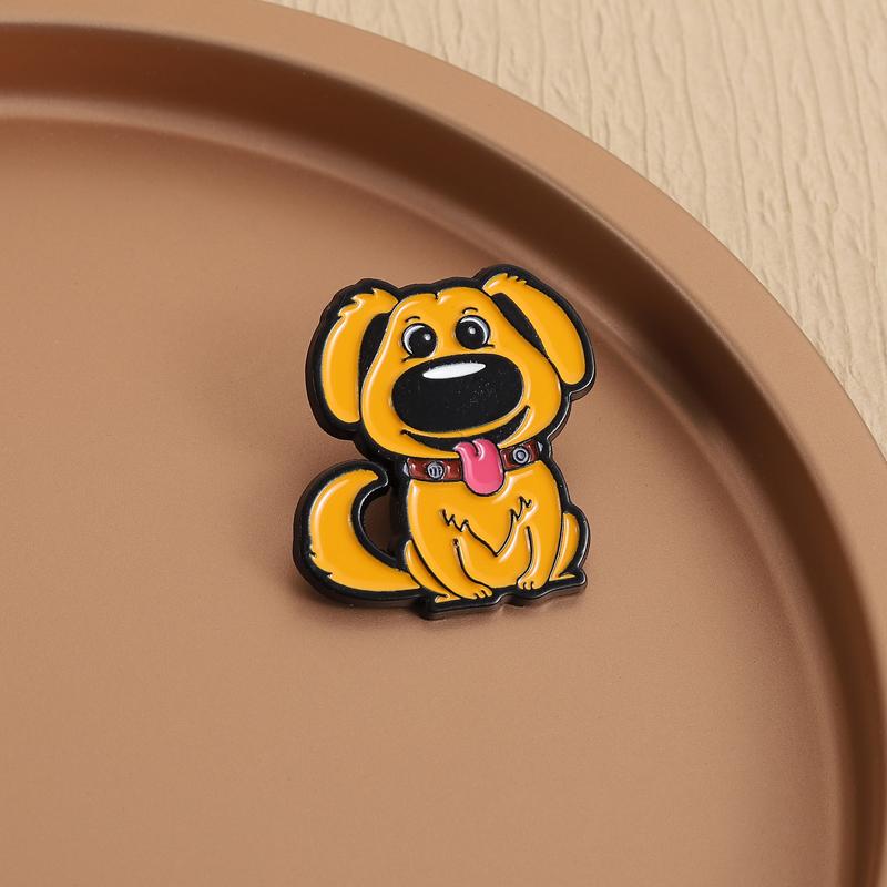 Golden Retriever Emailleschilder Anime Film Broschen Anstecknadeln Cartoon Niedlicher Hund Tier Schmuck Geschenk für Freunde