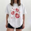 Y2K Red Ladybug Trio T-shirt | Hand-Drawn Bug Illustration, Garment-Dyed Cotton
