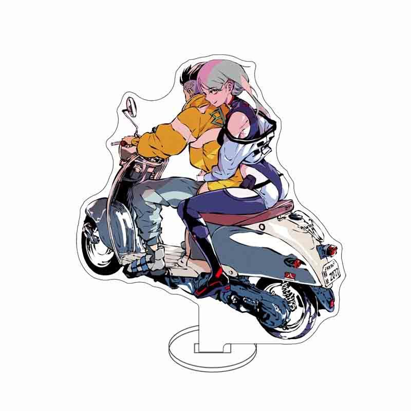 15cm Anime Edgerunners Acrylic Stands Figure Cosplay David Martinez Lucy Rebecca Stand Model Fans Christmas Gifts