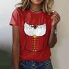 Women's Casual Pullover T Shirt Short Sleeve Round Neck Top Oktoberfest Print Tee Shirt for Festival and Everyday Wear