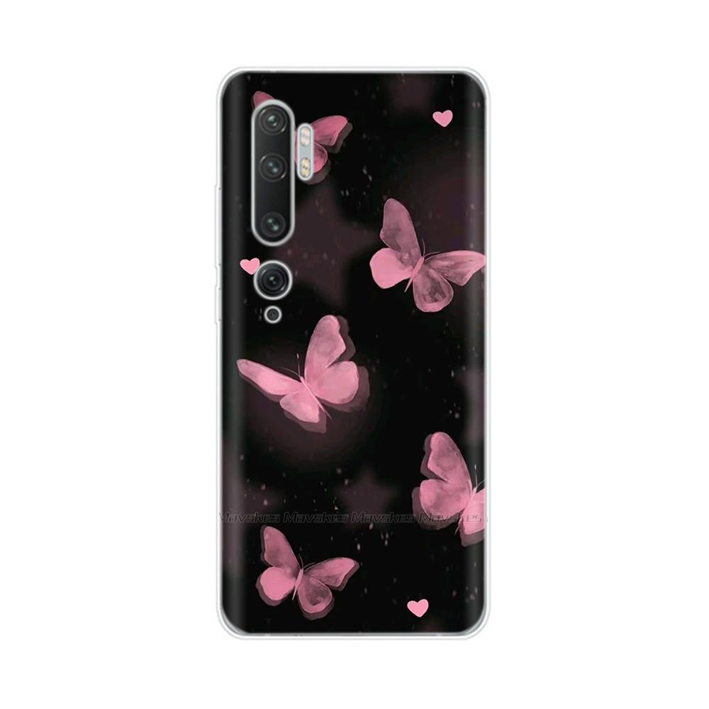 For Xiaomi Mi Note 10 Case Cute Painted Soft Silicone Back Cover For Xiaomi Mi Note10 Pro Lite 10lite Clear Phone Cases Fundas